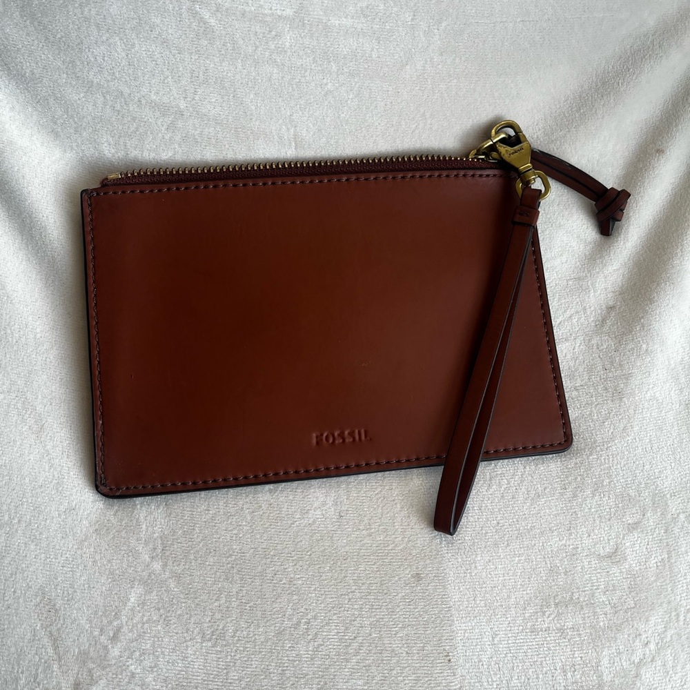 Fossil Tan Leather Accessory